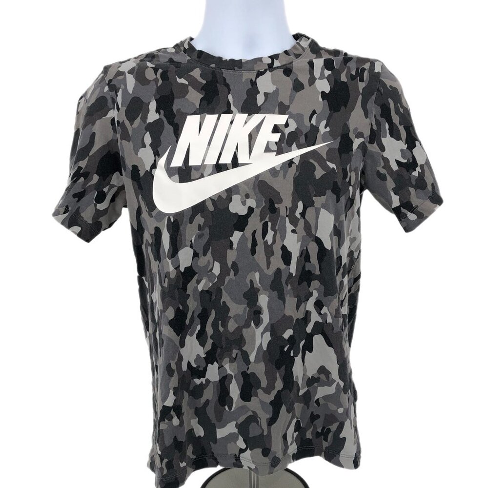 Nike Black/Gray Camouflage T-Shirt | Made in Vietnam